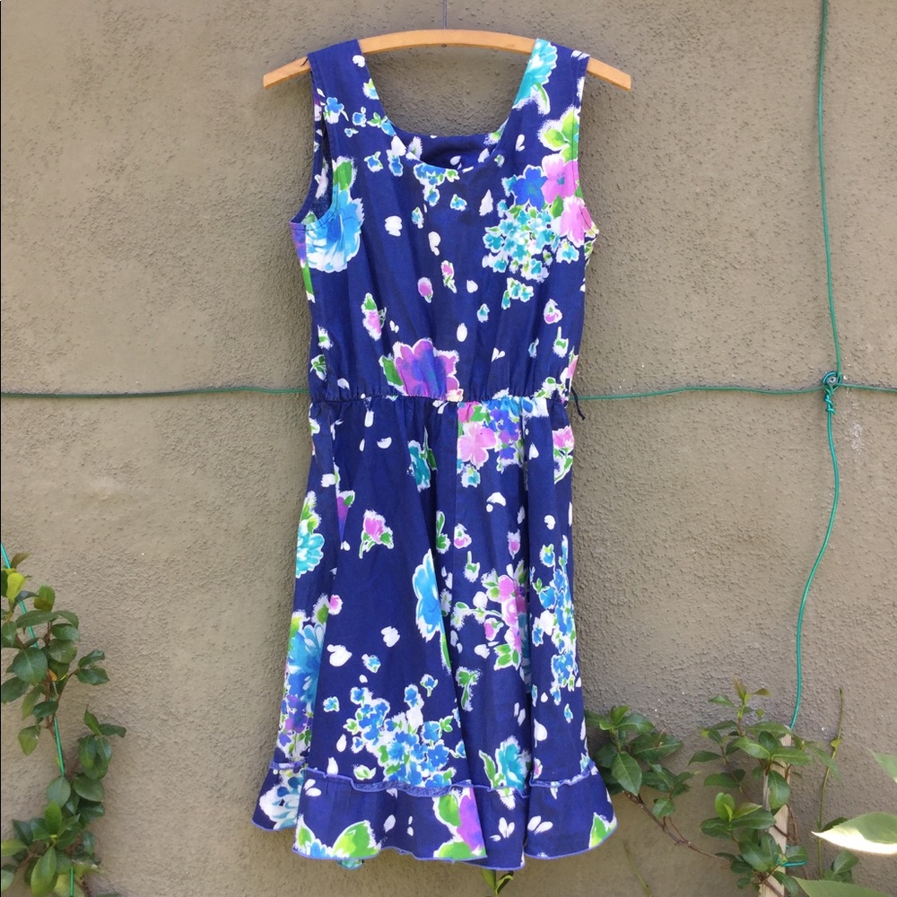 Adorable Floral 100% cotton sleeveless dress